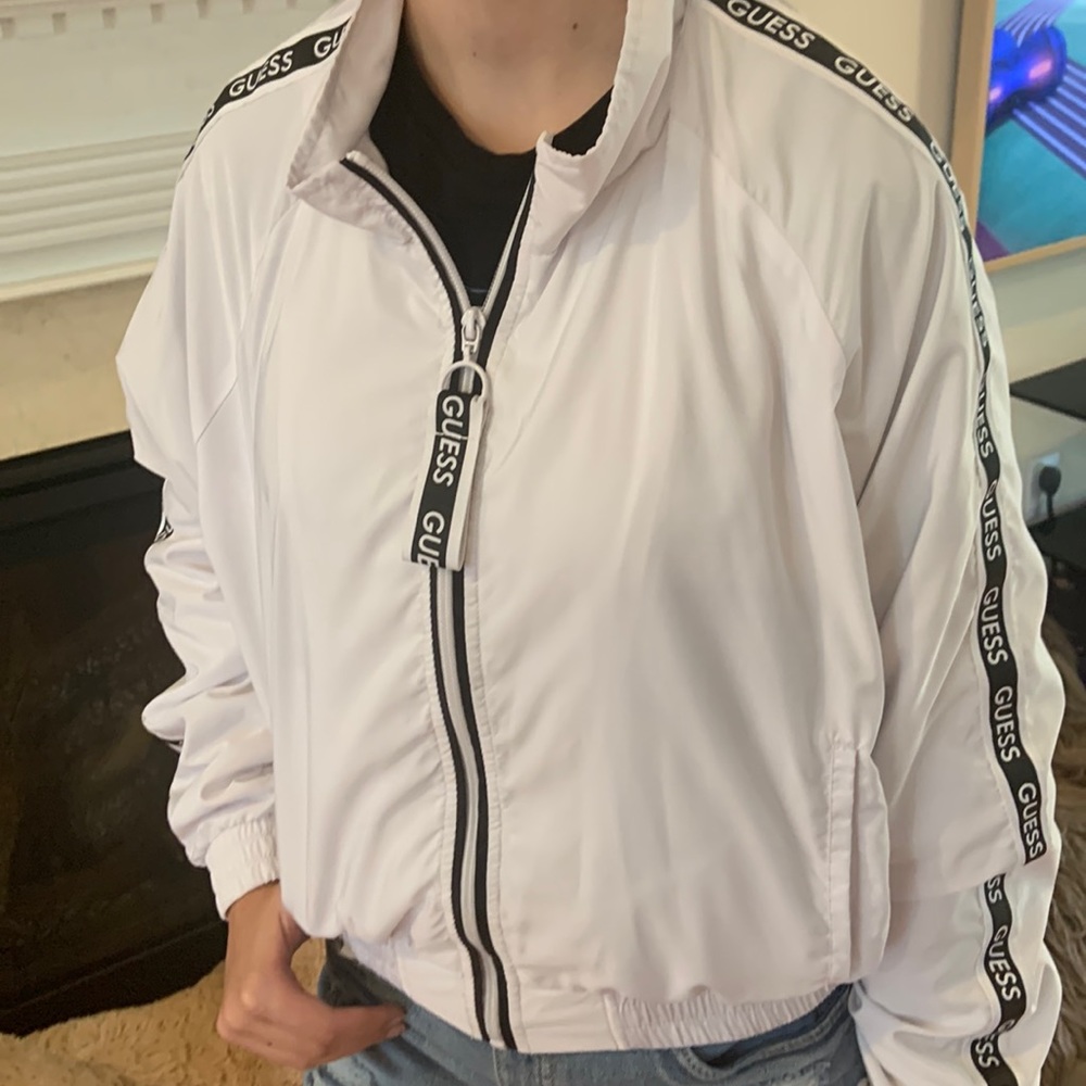 **GUESS white jacket**